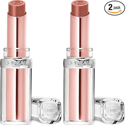 L'Oreal Paris Glow Paradise Hydrating Balm-in-Lipstick with Pomegranate Extract, Luminous Coral, 0.1 Oz (Pack of 2)