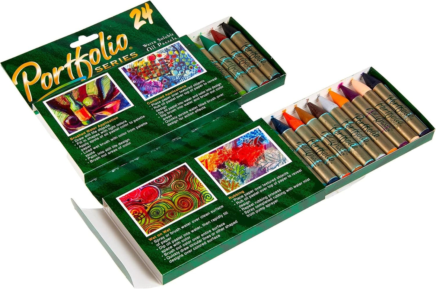 Crayola Portfolio Series Oil Pastels, Water Soluble, 24 Count, Colors May Vary