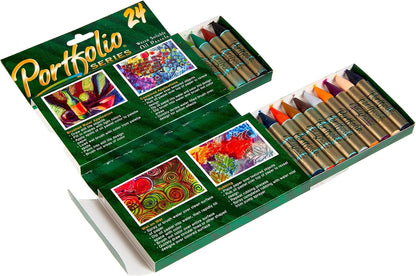 Crayola Portfolio Series Oil Pastels, Water Soluble, 24 Count, Colors May Vary
