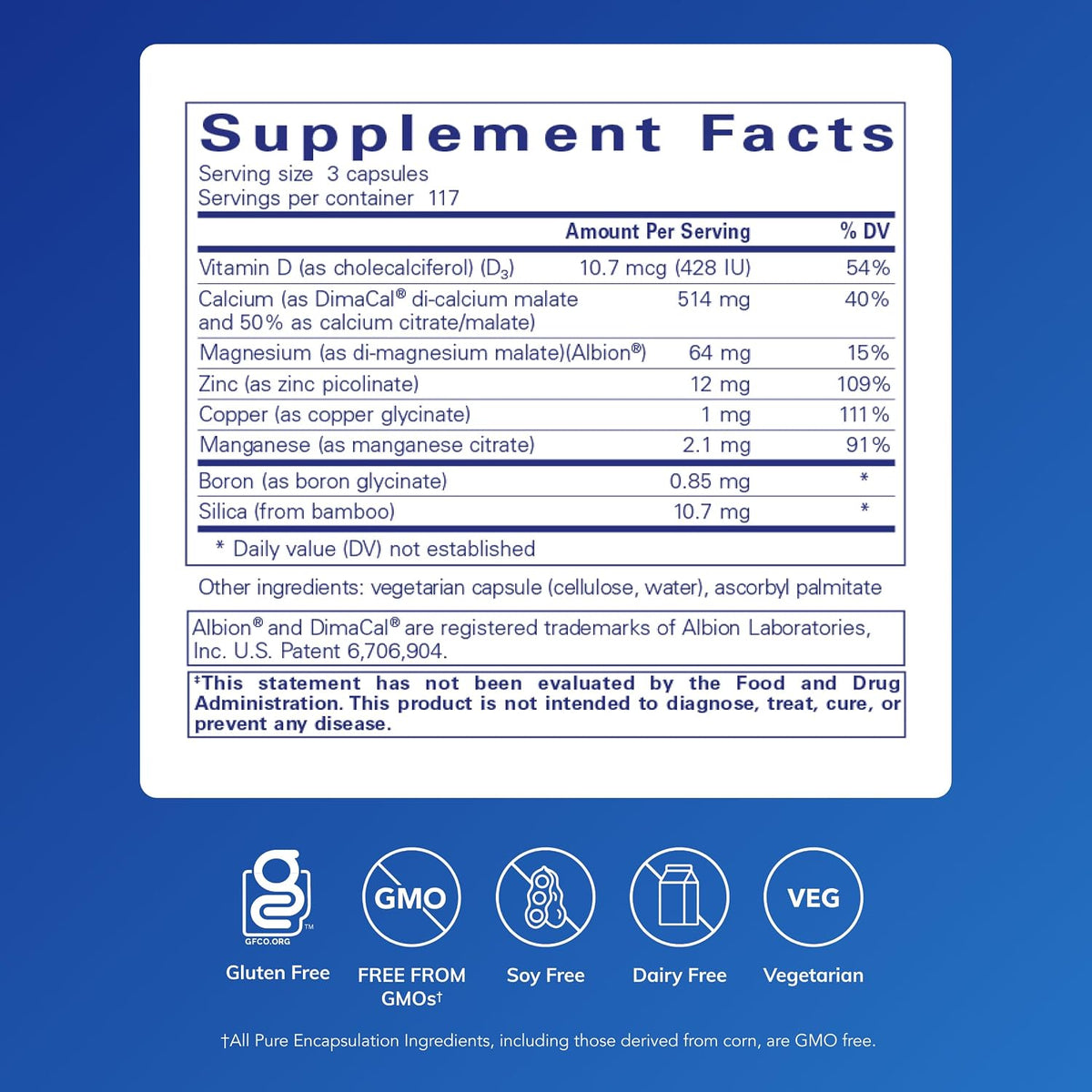 Pure Encapsulations OsteoBalance, 351 Capsules