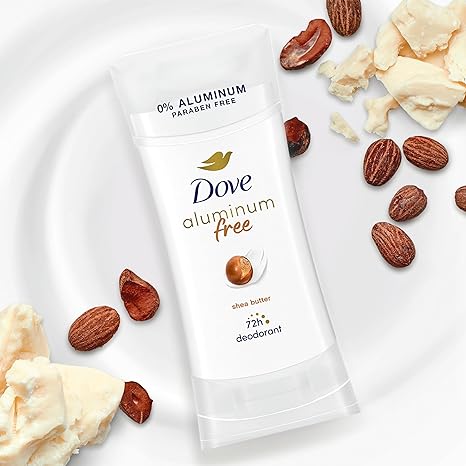 Dove 0% Aluminum Deodorant Stick Non irritating Deodorant for Underarm Care Shea Butter Kindest Aluminum Free Deodorant 2.6 oz