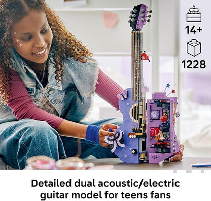 LEGO Editions Olivia Rodrigo's Dual Guitar 43031 | Collectible Building Toy for Teens, Ages 14+, Olivia Rodrigo Minifigure, Bedroom Decor, 1228 pieces, Gift for Birthdays