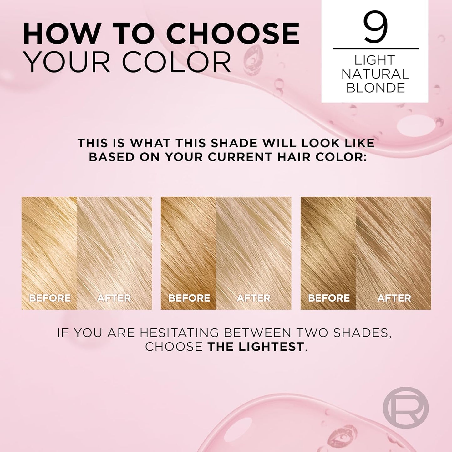 L'Oreal Paris Excellence Crème Permanent Hair Dye, Triple Care Hair Color with Hyaluronic Acid for 100% Gray Coverage, 9 Light Natural Blonde, 1 Kit (Packaging May Vary)