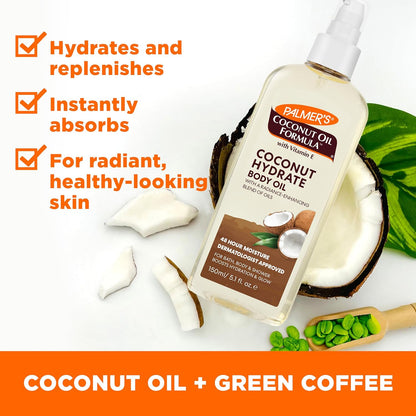 Palmer's Coconut Body Oil Moisturizer Spray for Dry Skin (5.1 Oz)