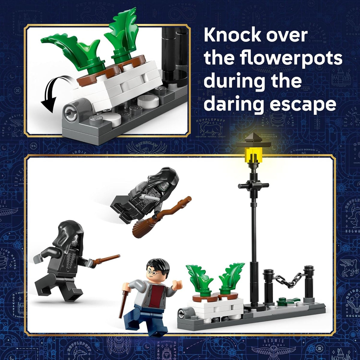 LEGO Harry Potter Hagrid & Harry’s Privet Drive Escape Building Toy for Boys & Girls - Pretend Play Set for Kids, Ages 8+ - W/Mini Hagrid's Motorcycle & 4 Minifigures - Gift for Birthdays - 76459