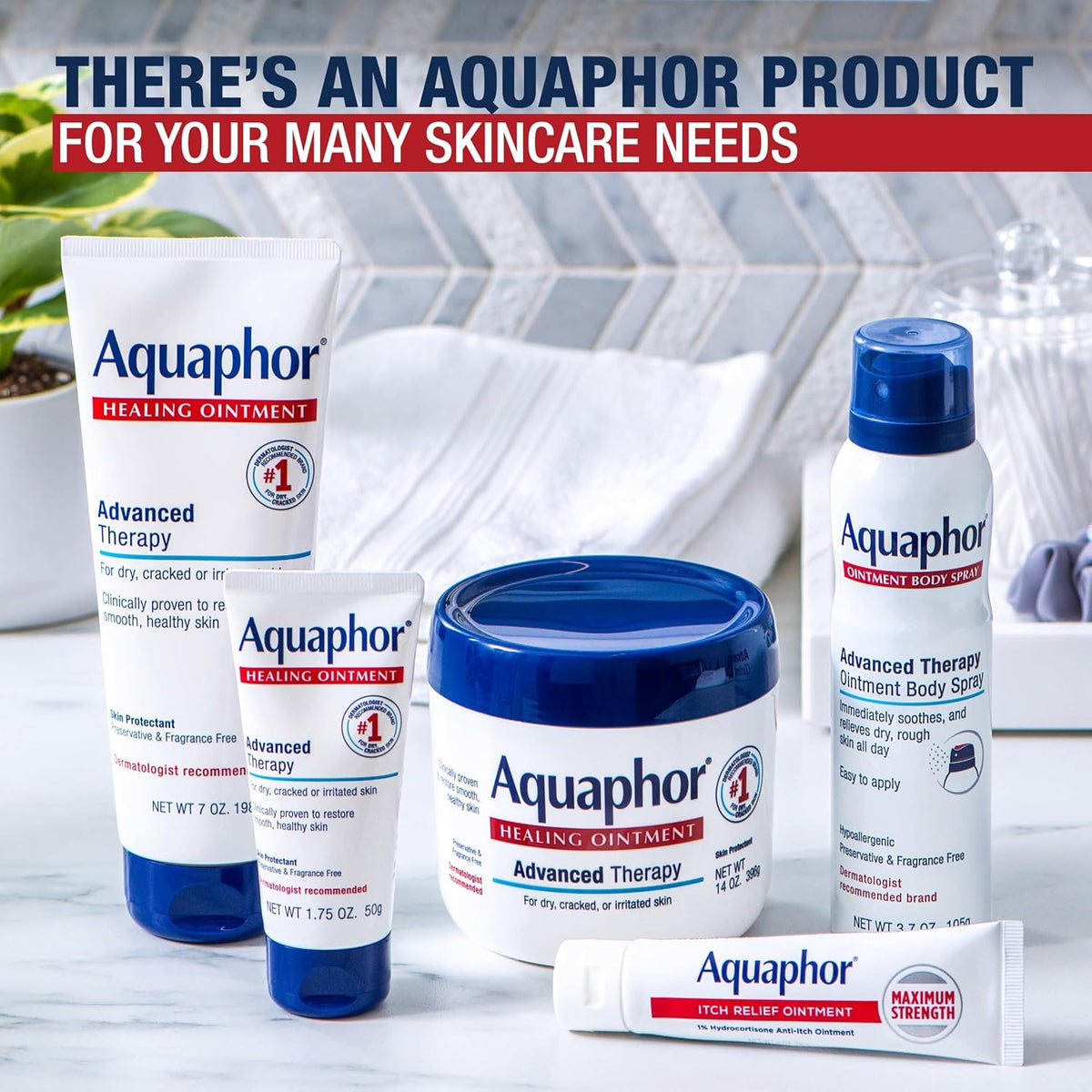 Aquaphor Advanced Therapy Healing Ointment, Value Pack, 2 X 0.35 OZ