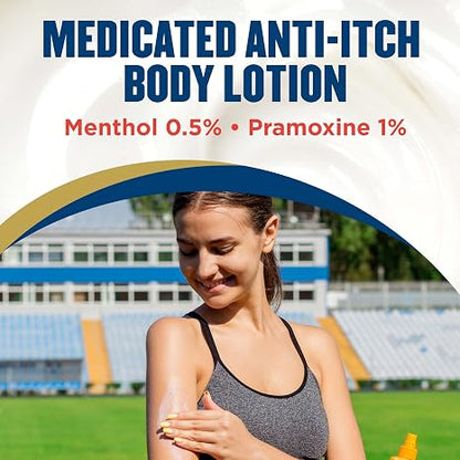 Gold Bond Medicated Anti-Itch Body Lotion, Fast Acting Itchy Skin Relief | Soothe dry skin, medicated lotion for itchy areas, Steroid free, menthol and pramoxine HCl, 5.5 oz
