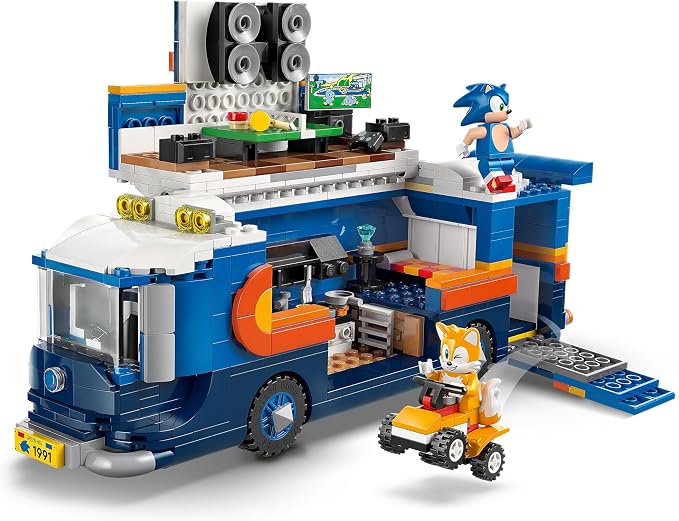 LEGO Sonic the Hedgehog Team Sonic Command Truck Building Toy - Pretend Play Vehicle W/5 Figures for Boys & Girls, Ages 8+ - Toy Building Blocks for Kids - Gift Idea for Birthdays - 77006