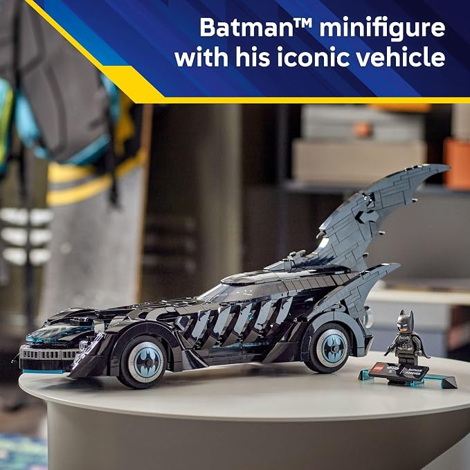 LEGO DC Batman: Batman Forever Batmobile Kids Toy - Building & Learning Toy for Girls & Boys, Ages 12+ - Model Car with Minifigure Included - Gift Idea for Birthdays - 76304