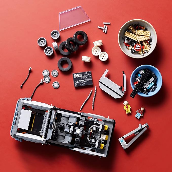 LEGO Icons Back to the Future Time Machine 10300, Model Car Building Kit Based on the Delorean from the Iconic Movie, Perfect Build for Teens and Adults Who Love to Create | Lego Back To The Future Lego 1872 Pieces - Time Machine #10300