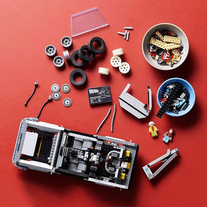 LEGO Icons Back to the Future Time Machine 10300, Model Car Building Kit Based on the Delorean from the Iconic Movie, Perfect Build for Teens and Adults Who Love to Create | Lego Back To The Future Lego 1872 Pieces - Time Machine #10300