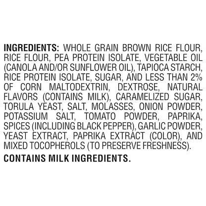 Quaker Protein Mini Rice Cakes, Tangy Barbecue, 6g Protein, Gluten Free, 9g Whole Grains, No Colors from Artificial Sources, No Artificial Flavors, No Preservatives, 2.6 Oz (Pack of 6)