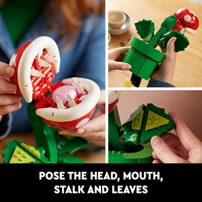 LEGO Super Mario Piranha Plant Building Sets for Adults - Mario Collectible for Men & Women, Ages 18+ Years - Gift for Birthdays - Bedroom, Home Office, or Book Shelf Decor - 71426