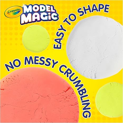 Crayola Model Magic (30 Pack), Air Dry Modeling Material, Teacher Classroom Must Haves, School Supplies for Kids, Soft Clay Alternative, 15 Colors, 1 oz Packs