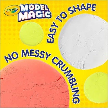 Crayola Model Magic (30 Pack), Air Dry Modeling Material, Teacher Classroom Must Haves, School Supplies for Kids, Soft Clay Alternative, 15 Colors, 1 oz Packs