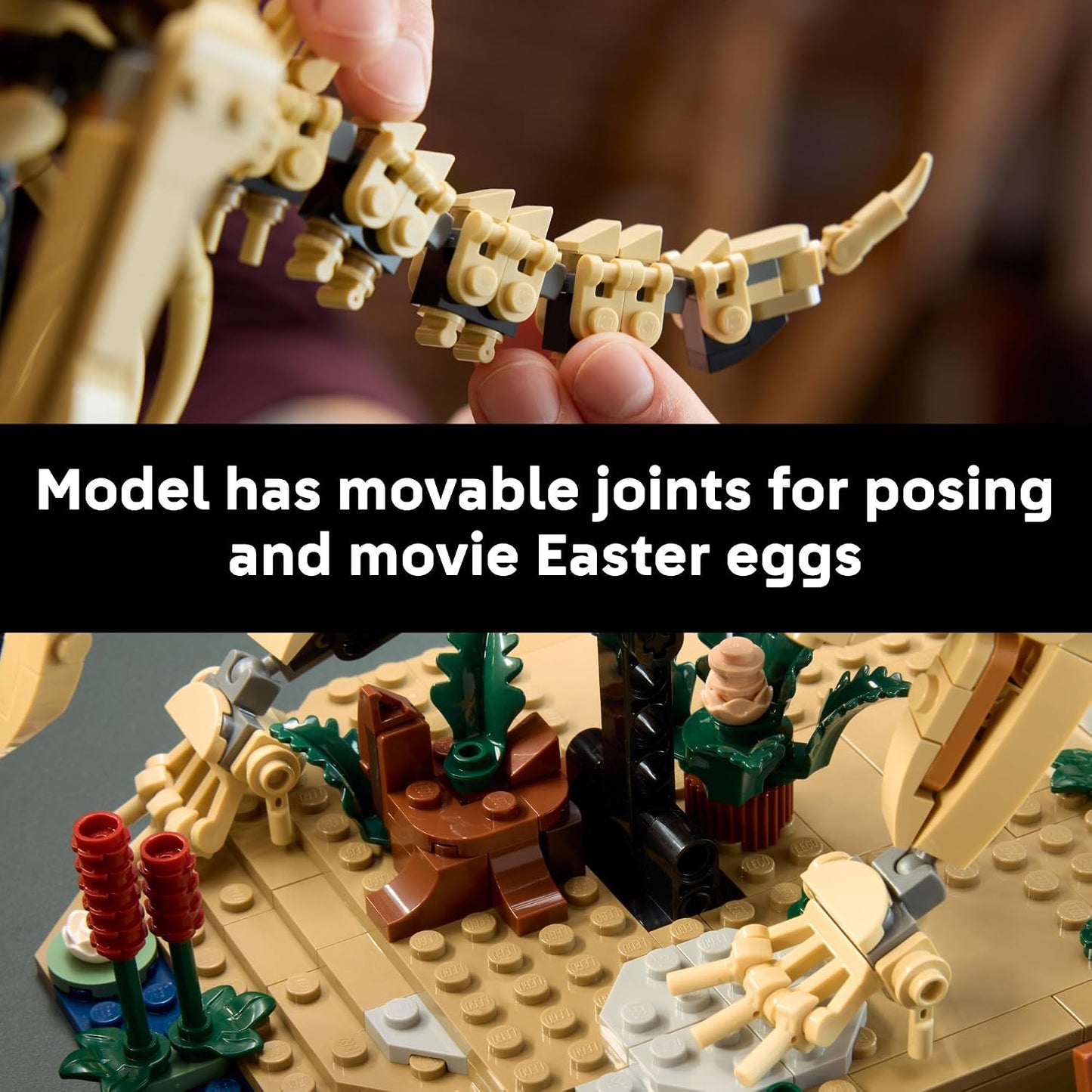 LEGO Jurassic World Dinosaur Fossils: Triceratops 77985 | Building Set for Adults, Ages 18+, Posable Dinosaur Fossil Display, Bedroom or Home Office Decor, 1154 pieces, Gift Ideas