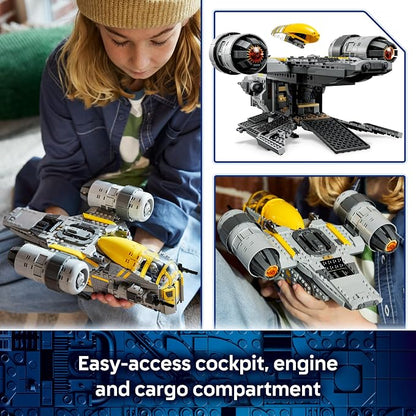 LEGO Star Wars: The Mandalorian and Grogu The Razor Crest Building Toy - Build and Display Set for Boys & Girls, Ages 10+ - Star Wars Gifts for Birthdays & Fans - 75447