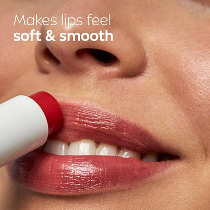 NIVEA Cherry Lip Care, Tinted Lip Balms with Shea Butter, 4 x 0.17 OZ