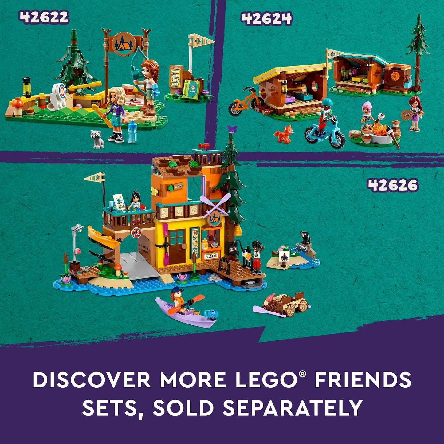 LEGO Friends Adventure Camp Tree House 42631 | Back to School Gift for Students, Building Toy, Girls & Boys, Ages 8+, Toy Figures & Playset, 1128 pieces, W/ 5 Minidolls