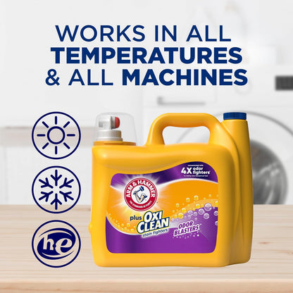 ARM & HAMMER Plus OxiClean with Odor Blasters Liquid Laundry Detergent