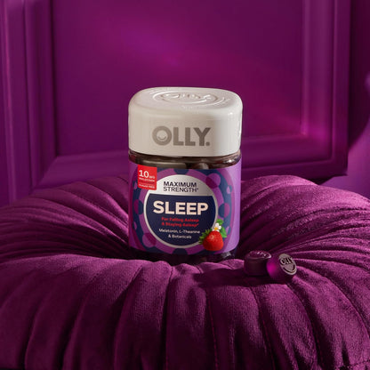 OLLY Maximum Strength Sleep Support Supplement, 10 mg Melatonin - 70 Count