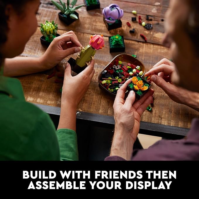 LEGO Botanicals Succulents 10309 | Back to School Gift for Students & Teachers, Building Set for Adults, Ages 18+, 771 Pieces, Artificial Plant Home Decor