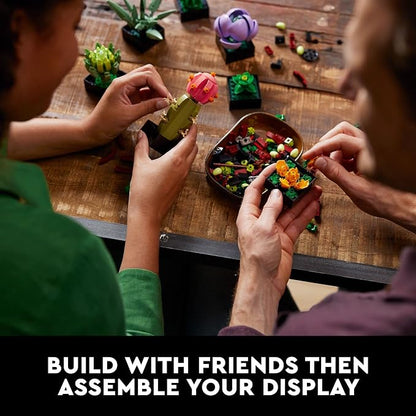 LEGO Botanicals Succulents 10309 | Back to School Gift for Students & Teachers, Building Set for Adults, Ages 18+, 771 Pieces, Artificial Plant Home Decor