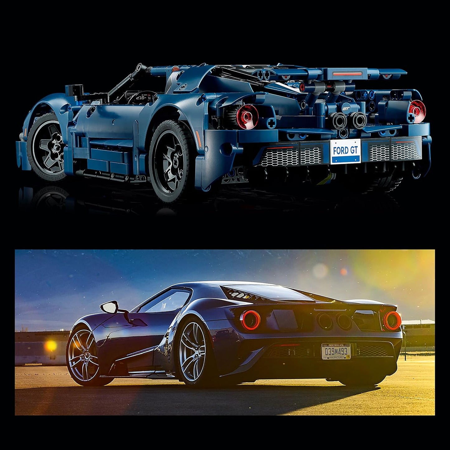 LEGO Technic 2022 Ford GT Building Set for Adults - Collectible Kit W/Authentic Features, Ages 18+ - 1:12 Scale - Gifts for Men & Women - Display as Bedroom or Home Decor - 42154