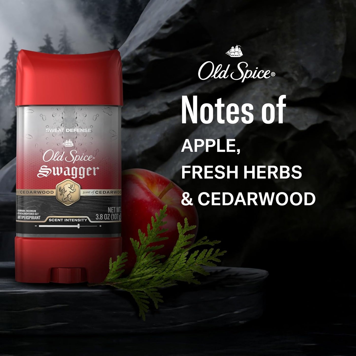 Old Spice Sweat Defense Antiperspirant Deodorant for Men, 24/7 Sweat & Odor Protection, Lasting Freshness, Clear Gel, Swagger Scent, 3.8 oz (Pack of 12)