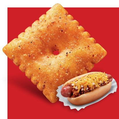 Cheez-It Baked Snack Crackers, U.S. Soccer Sponsor, Chili Cheese Dog, 12.4oz Box (1 Box) (Pack of 2)