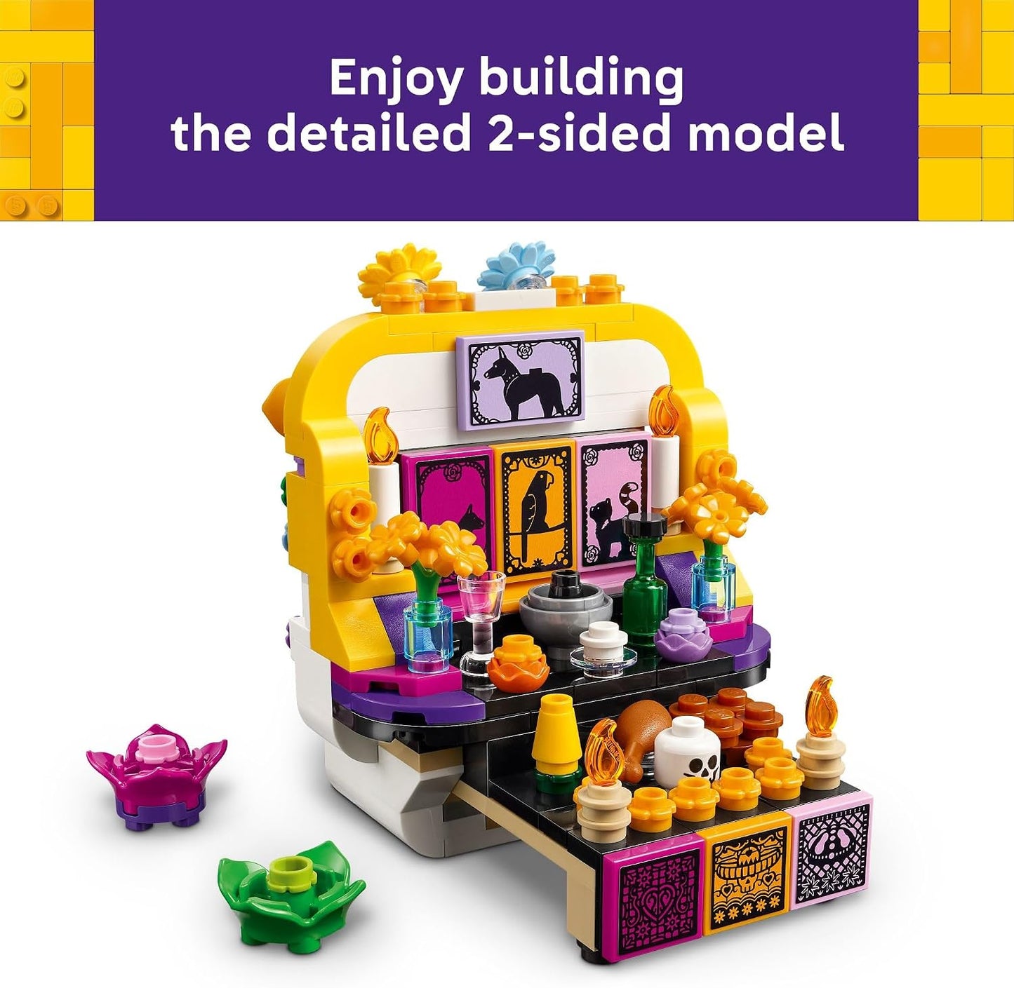LEGO Altar of the Dead 40811 | Building Toys for Boys & Girls, Ages 9+, Day of the Dead Decor & Craft, Hidden Altar, 231 pieces, Gift for Kids