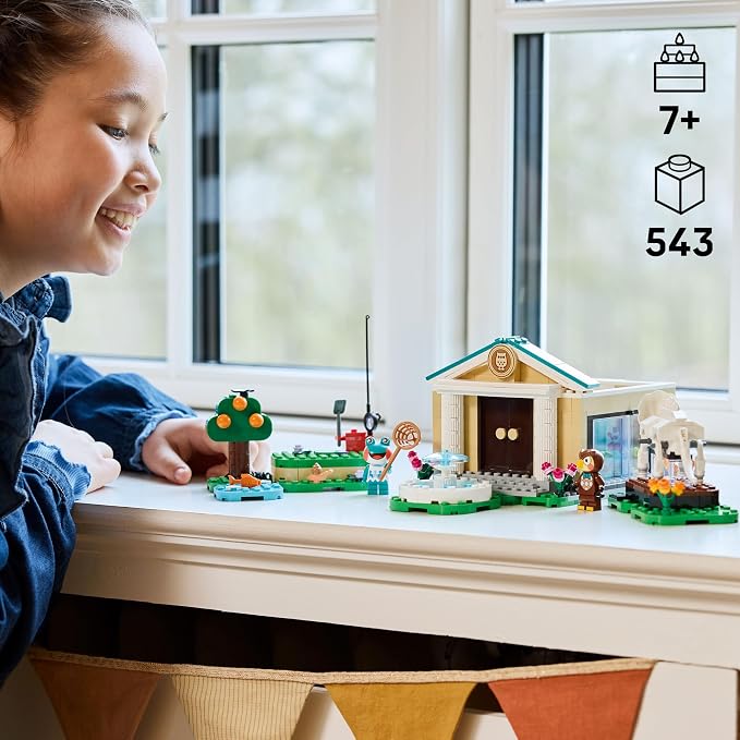 LEGO Animal Crossing Blathers’s Museum Collection Building Toy - Pretend Play Set W/2 Toy Minifigures for Girls & Boys, Ages 7+ - Building Blocks for Kids - Gift Idea for Birthdays & Gamers - 77056