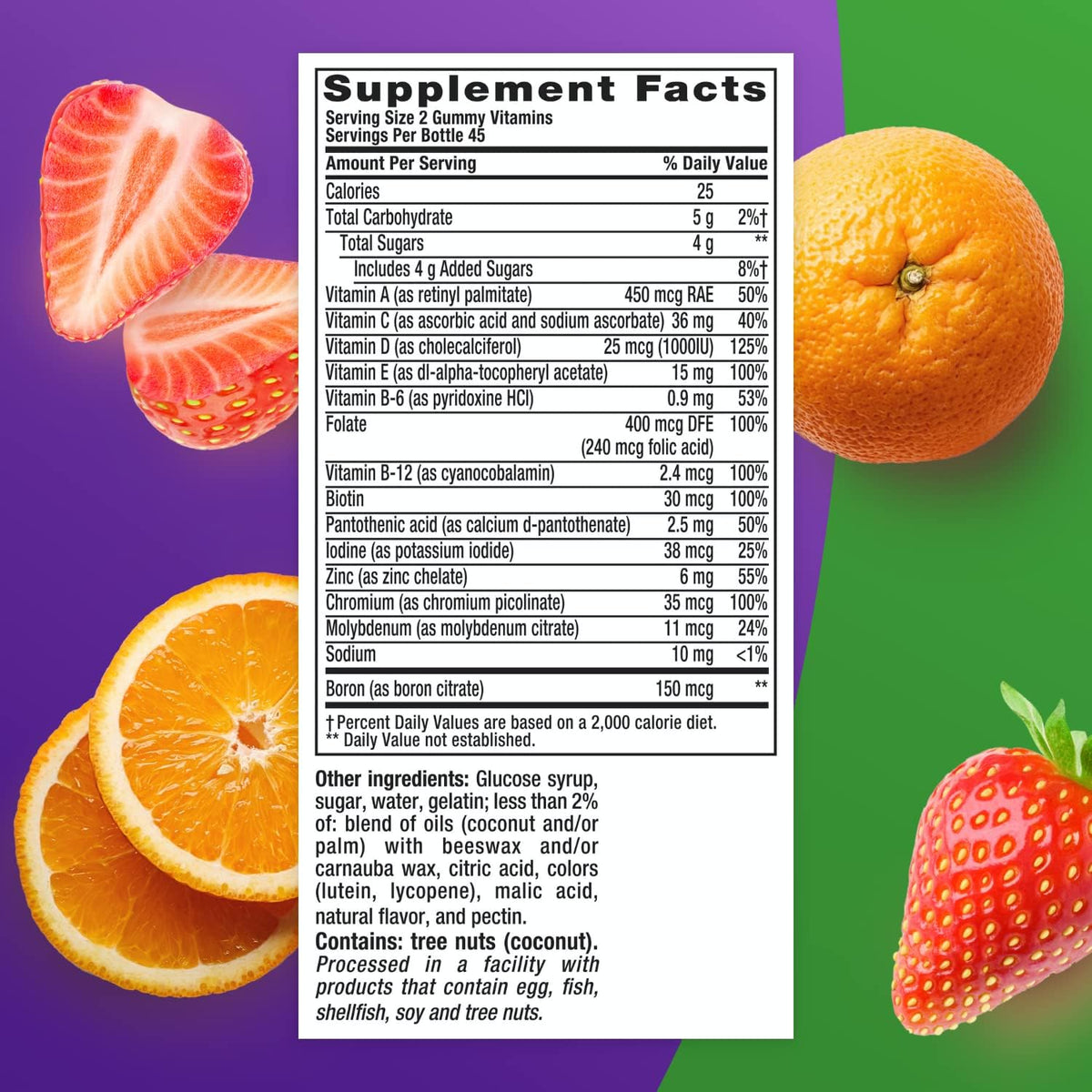 Vitafusion Multivitamin Gummies + Immune Support | 90 Adult Gummy Vitamins
