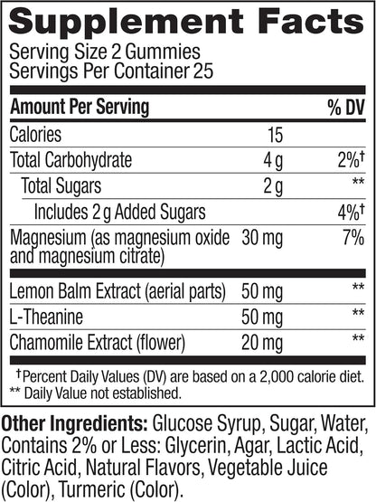 OLLY Kids Melatonin Free Sleep, Magnesium & L-Theanine, Peach - 50 Count