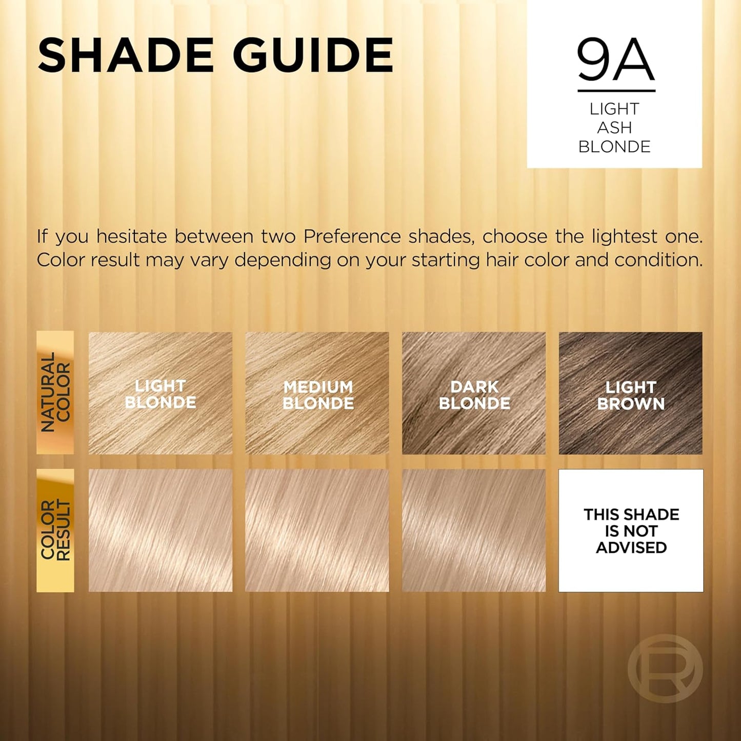 L'Oreal Paris Superior Preference Luminous Fade-Defying Permanent Hair Color, Hair Dye For Up to 9 Weeks of Radiance, Light Ash Blonde 9A, 1 Hair Dye Kit (Pack of 2)