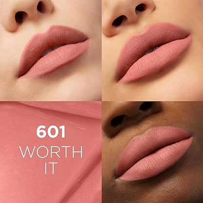 L'Oreal Paris Infallible Matte Resistance Liquid Lipstick, up to 16 Hour Wear, Worth It 601, 0.16 Fl Oz