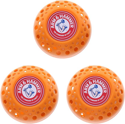 Arm & Hammer OdorBusterz Odor Eliminator Balls, Fresh Burst, 3 Count – Baking Soda Odor Control for Closets, Drawers, Hampers & Small Spaces