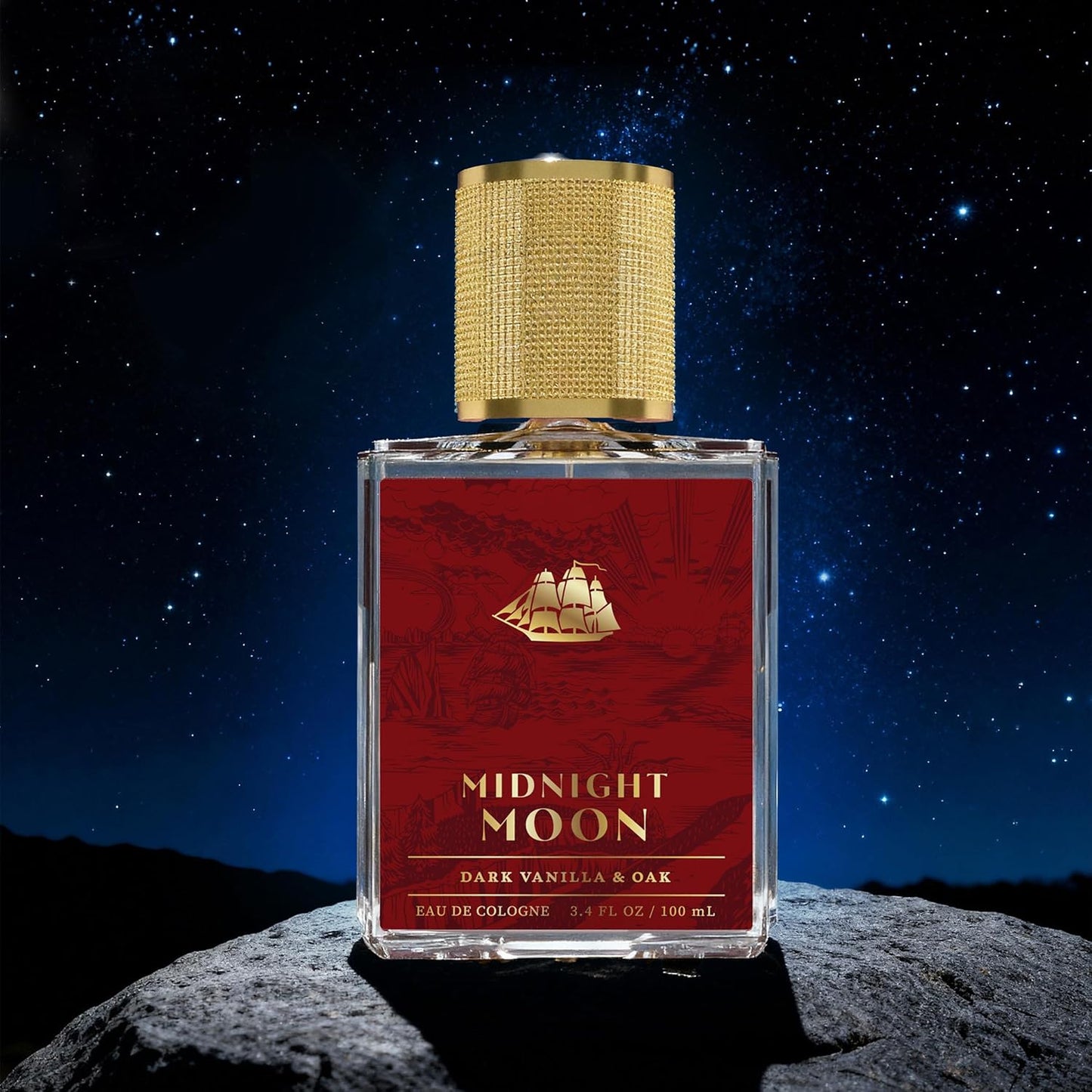 Old Spice Cologne for Men, Premium & Pairable Fragrance Spray, Midnight Moon with Dark Vanilla & Oak Signature Scent, Masculine & Sophisticated for Day & Night Wear, Eau de Cologne, 3.4 fl oz