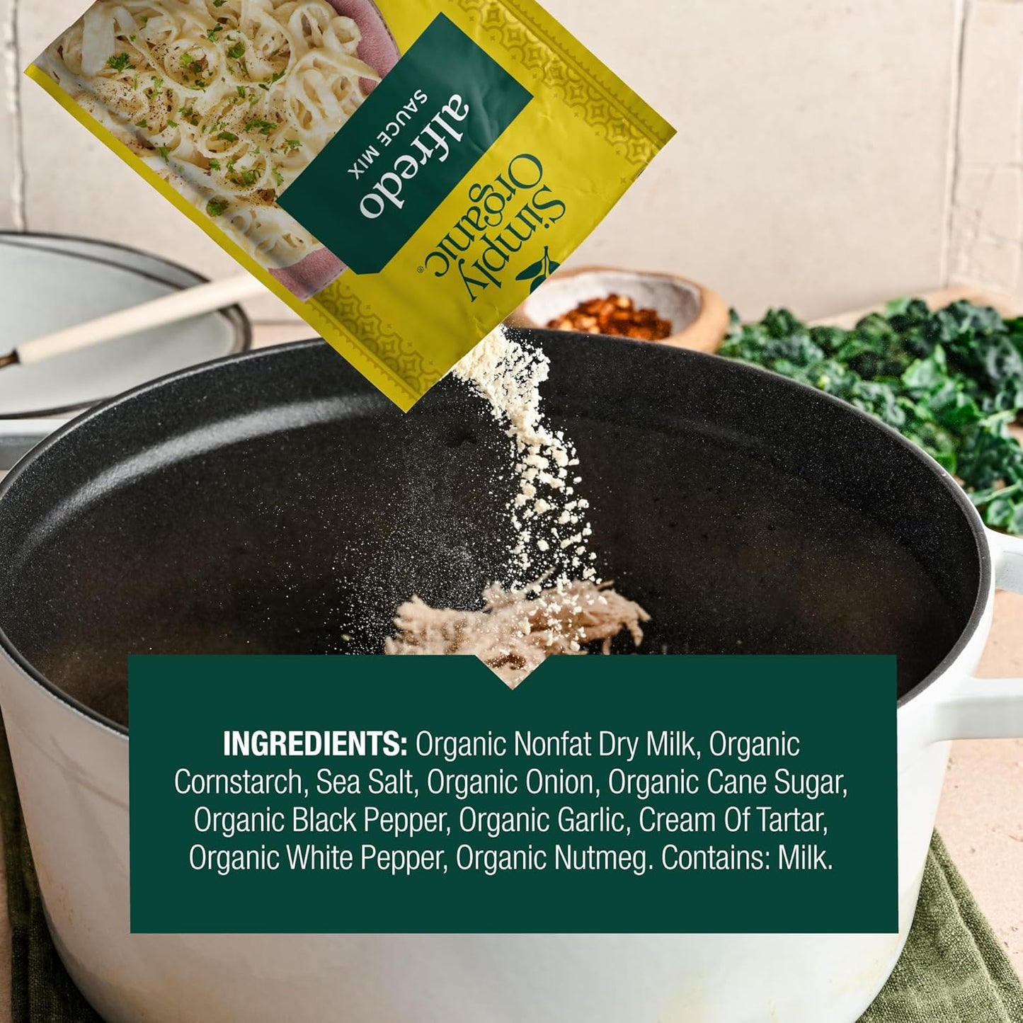 Simply Organic Alfredo Sauce Mix, Gluten Free, 1.48 Ounces (Pack Of 12)