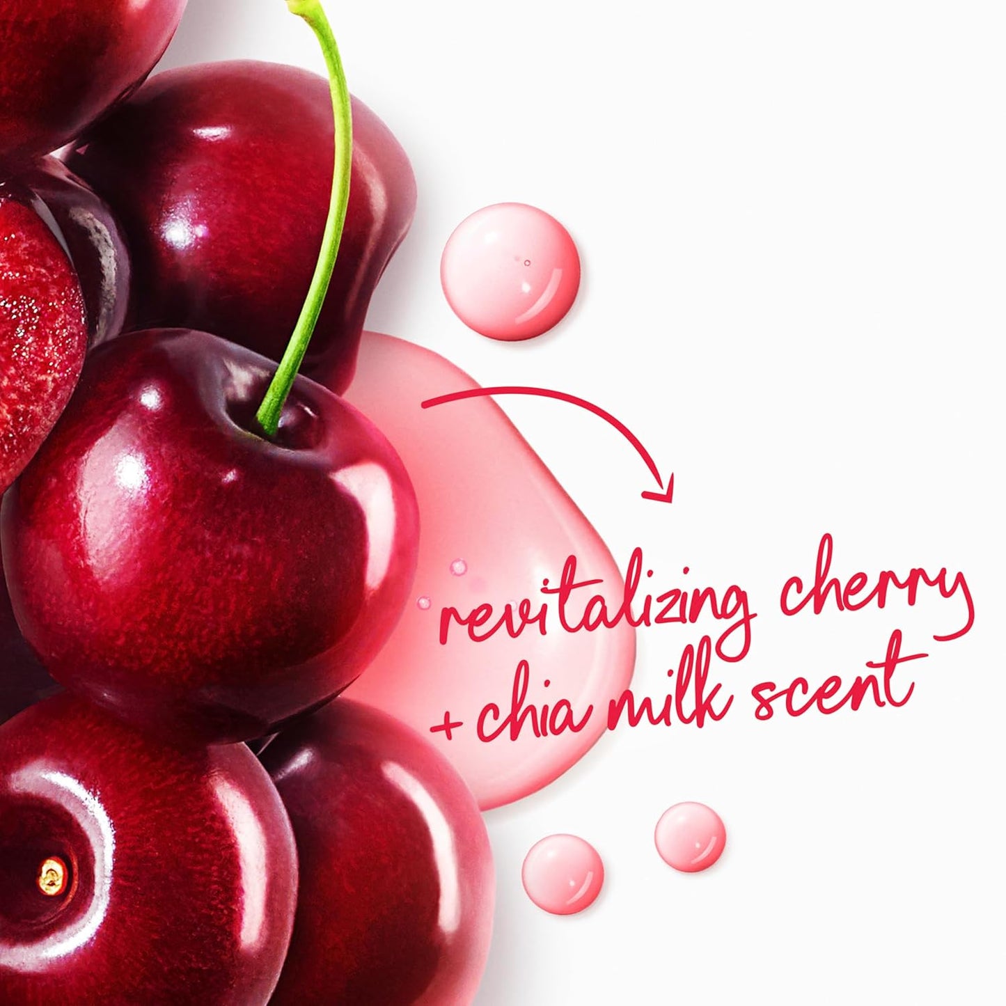 Dove 24hr Lotion Body Wash Revitalizante Cherry & Chia Milk, 30.6 oz | Hydrating body wash with MicroMoisture and a luscious cherry scent