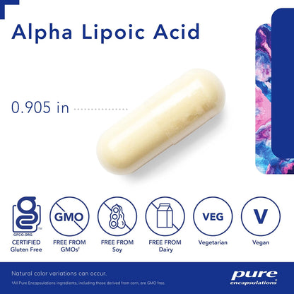 Pure Encapsulations Alpha Lipoic Acid 600 mg, 120 Capsules