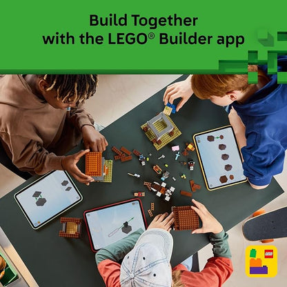 LEGO Minecraft The Pillager Outpost and Ravager Building Toy - Video Game Building Blocks for Kids, Boys & Girls, Ages 9+ - Includes Space Sentinel & 3 Minifigures - Gift Idea for Gamers - 21278