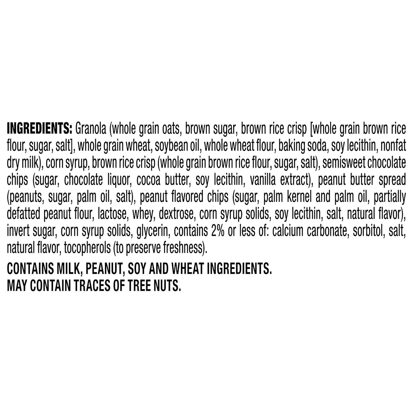 Quaker Chewy Granola Bars, Peanut Butter Chocolate Chip, 58 Count
