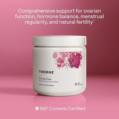 THORNE Ovarian Care, 40:1 Inositol, CoQ10 Phytosome & 5-MTHF, 60 Servings