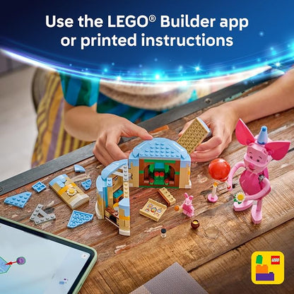 LEGO Disney Piglet's Birthday Fun Building Toy - Winnie The Pooh Toy for Girls & Boys, Ages 9+ - Gift for Birthdays - Kids Room Decor - 43305