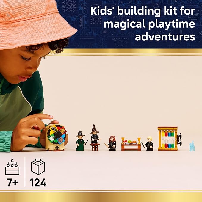 LEGO Harry Potter Hogwarts Castle: Sorting Hat Ceremony Building Toy for Boys, Girls - Pretend Play Set for Kids, Ages 7+ - W/4 Minifigures & Cat Patronus Toy Figure - Gift Idea for Birthdays - 76460