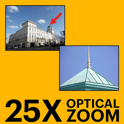 KODAK PIXPRO AZ255 16MP Digital Camera, 25x Optical Zoom, AA, OIS, Black
