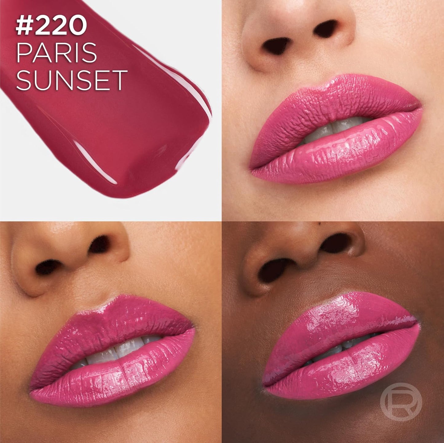 L'Oreal Paris Infallible Lacque Resistance Liquid Lipstick, 16HR Long Lasting Lip Makeup with Lacquer-Like Shine and Zero Transfer, 220, Paris Sunset