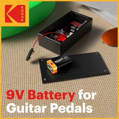 KODAK 9V Alkaline Batteries (10 Pack) Smoke Alarm Battery, 6LR61, PP3