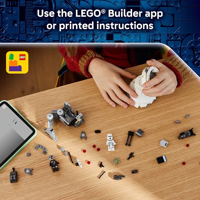 LEGO Star Wars AT-RT Attack - Building Toy for Boys & Girls, Ages 7+ - with The Mandalorian & Grogu Minifigures - Playset for Kids - Gift for Birthdays - 75444